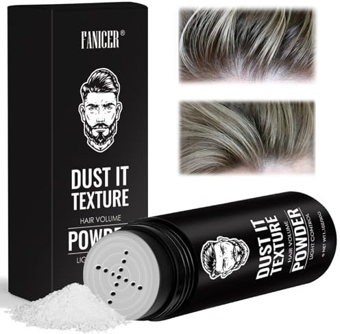 Haarpulver 30g, Mattierendes Haarvolumenwachs für Damen und Herren, Natürliches Langanhaltende Styling Powder, Volumen Stabilität mit Mattem Effekt, Hairstyling Haarpuder