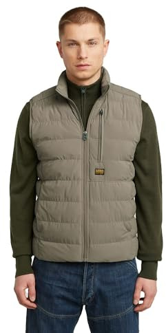 G-STAR 8721136008785 Foundation Liner Gilet Veste, Marron (Turf D24277-D518-273), L Homme, Marron (turf D24277-D518-273), L