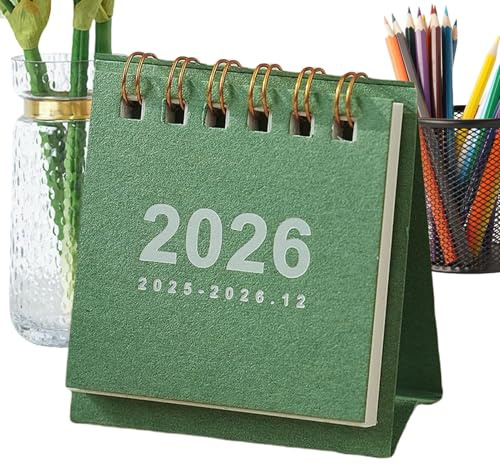 Bordskalender 2026 | Månatlig Bordsalmanacka 2026 | Daglig Planering Årlig Planner Organisering Estetisk Kontor Skola Lärare Studentrum