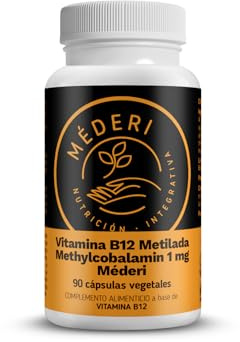 Vitamina B12 Metilada Méderi Methylcobalamin 1mg 90 cápsulas vegetales