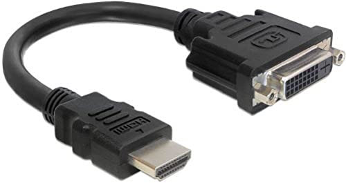 Delock 65327 Adapter HDMI Stecker an DVI 24+1 Buchse, 20 cm