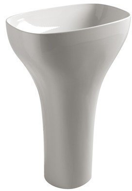 Galassia Dream Lavabo Monolite 60x38xh87 Bianco cod. 7304