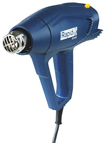 Rapid Pistola de Aire Caliente R1800, Potencia 1800 W, Temperatura 300-550°C, Flujo de Aire 250-450 l/min, para Eliminar Pintura, Barniz y Adhesivos, Termorretracción