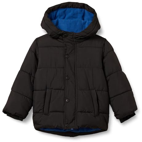 Amazon Essentials Doudoune Épaisse à Capuche Garçon, Noir, 10 Ans