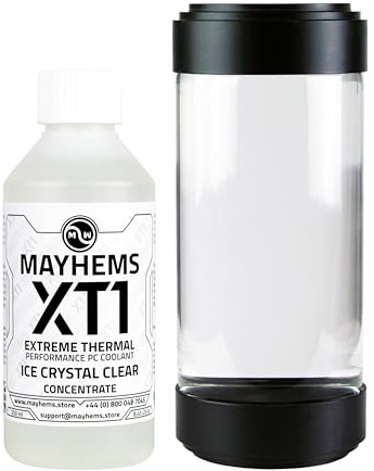 Mayhems - XT1 koncentrerad PC kylvätska - datorvattenkylningsvätska - flytande kylning, termisk prestanda serie, 1 liter, ice crystal clear (klar)