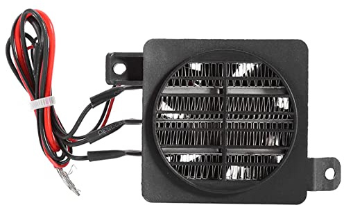 PTC ventilateur chauffant, céramique thermostatique chauffage rapide déshumidification d'air DC ventilateur chauffage accessoires de bricolage pour voiture petit espace salle de Culture(12V 150W)