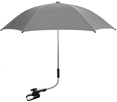 FYLO Universal Baby Parasol Umbrella Sun Canopy Shade Maker for Pushachair Pram Buggy - Grey
