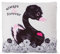 NICI Kuscheltierkissen Love Schwan schwarz 30x30cm quadratisch I Kuschelkissen Schwan für Jungen, Mädchen &Babys I Flauschiges Plüschtier-Kissen–48275