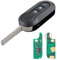 Heart Horse 3 Tasti Cover Guscio Chiave Fiat per Telecomando con 433Mhz PCF7946 Chip per Fiat 500 L Punto Evo Grande Panda Bravo Qubo Stilo e Lancia Y Delta Musa Guscio Telecomandi -Delphi BSI