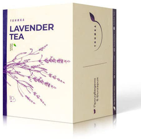 Tonika Tea Bustine di tè alla lavanda - Aiuto per il sonno | Tè antistress | 25 bustine di tè