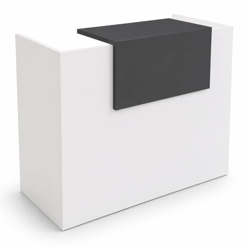 Genérico OFILIKE. Mostrador Basic. Ideal para Oficina. y Recepción Fácil Montaje. (Gris Grafito) (80cm Ancho)