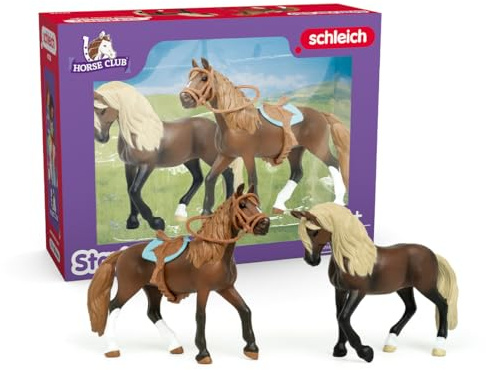schleich HORSE CLUB HORSE CLUB Paso Peruano Startset, från 5 år, 42738 - Leksaksfiguren, 7 x 15 x 11 cm