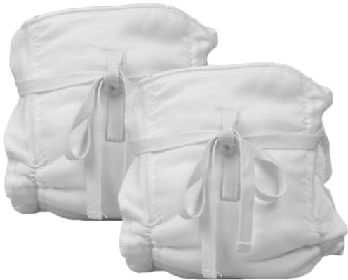 WRITWAA 2pcs Diaper Pants Washable Reusable Cotton Newborn Diapers Breathable Six-Layer Cotton Padding for