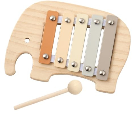 Strumento musicale in legno, giocattolo per bambini, puzzle, gioco educativo precoce, regalo per bambini, 5 toni, xilofono multicolore, xilofono xilofono