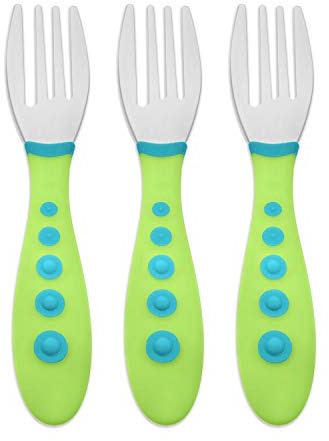NUK First Essentials Kiddy Cutlery Forks, 3-Count (Color May Vary)