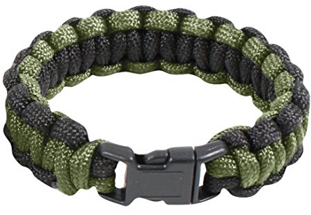 Rothco Two-Tone Paracord Bracelet - Olive Drab/Black