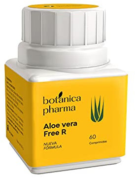 Botanicapharma Aloe Vera Free R 500 mg 60 comprimidos. Suplemento Détox y Depurativo, Regulador intestinal y sin efecto rebote.