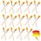 40 Pcs Pinceaux de Peinture à Poils Plats Pinceaux de Peinture à l'Huile Pinceaux de Peinture en Nylon Professionnels avec Manche de Bois pour Peinture Murale, Peinture d’ Aquarelle Bricolage