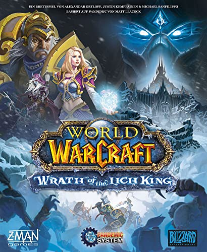 ZMan, World of Warcraft: Wrath of The Lich King – EIN Brettspiel mit dem Pandemic-System, Kennerspiel, Strategiespiel, 1-5 Spieler, Ab 14+ Jahren, 45+ Minuten, Deutsch