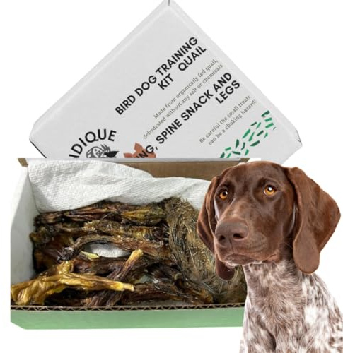 Quail Wing Dog Training Kit - Nutritious Dog Treats and Quail Wing for Effective Dog Training Sessions - Reinforce Positive Behaviors with Training Treats - Not Suitable for Small Breeds