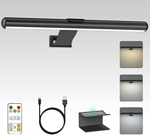 Kabellose Bildleuchte mit Fernbedienung, 2 in 1 Bild Beleuchtung Wiederaufladbare mit 3 Beleuchtungsmodi, LED Magnetisch Dart Lampe mit Timer, Akku Bilderleuchte für Malen Foto Portrait