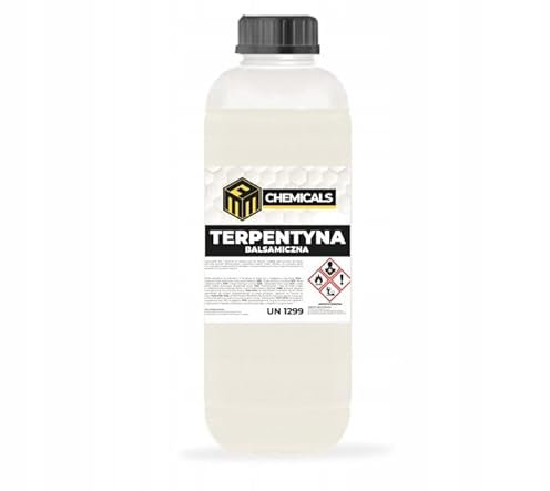 MRM CHEMICALS Balsamterpentinöl 1L 1 Liter Lösungsmittel für Ölfarben, Terpentinöl für Ölmalerei, Reinigungsmittel Pinselreiniger, Lösen von Wachsen Paraffinen, Natürliches
