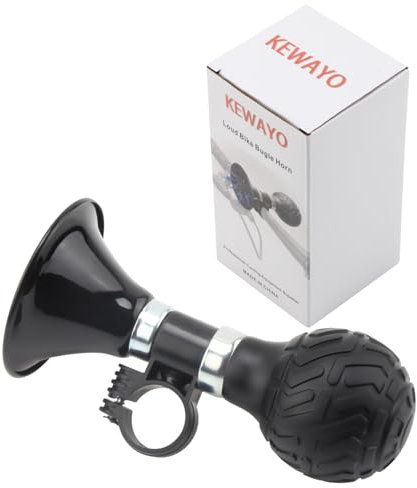 KEWAYO Laute und klare Fahrradhupe, Gummi Quetschbirne, Fahrrad Lufthupe für Fahrräder, Mountainbikes, Strandauto, Fahrzeug, Motorräder