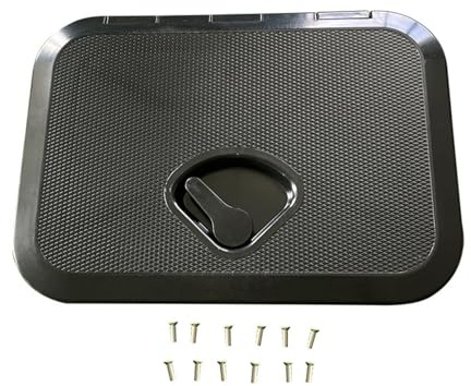 F Fityle Trappe d'accès au Pont Marin et Couvercle rectangulaire, Accessoires pour Bateau Marin RV, Assemblage Pratique, étanche avec vis de Montage