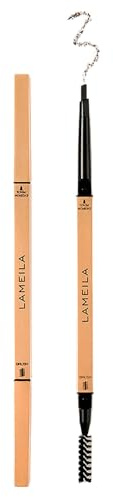 Lamela Crayon à sourcils double face avec brosse, marron et transparent (gris)