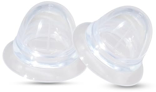 MACQIU 2 de Mamelon Ventouse avec Boîte de rangement, Correcteur de mamelons, Stimulation mammaire, Suceurs Mamelons pour femme (B)