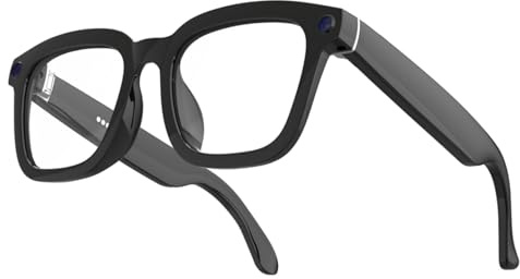 AI Smart Glasses with Camera, 800W HD for Photos & Videos, Hands-Free Vlog Recording, Real Time Translation, Powered by ChatGPT, Open-Ear Audio, Ultra-Light Design for Traveling, Outdoor, Pet & Kid