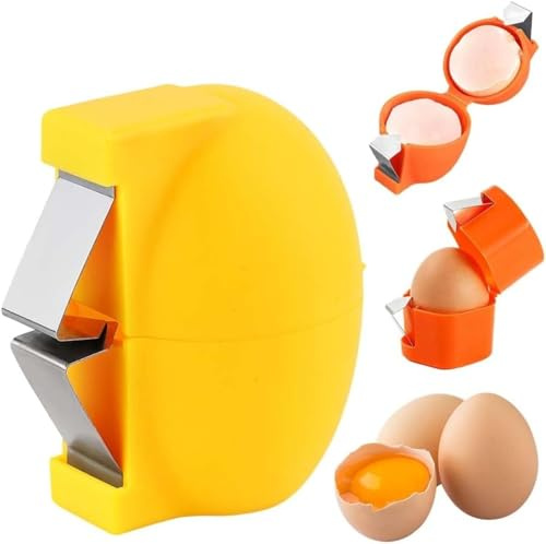 Strumento per Rompere le Uova | Apriguscio e Rimuoviguscio | Strumento per Separare le Uova a Mano | Perfetto per Cucinare, Uova Strapazzate e Frittate – Senza Pasticci, Senza Schegge di Guscio