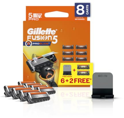 Gillette Fusion ProGlide Manual Men's Razor Blade Refills, 8 Count, Mens Razors/Blades