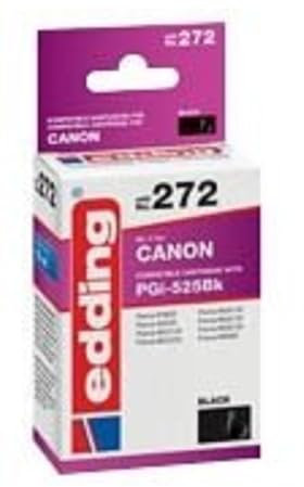 edding Druckerpatrone EDD-272 - Einzelpatrone - Schwarz - 20 ml - Reichweite 440 Seiten - Ersetzt Canon PGI-525BK