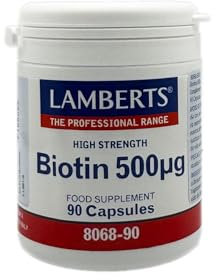 Lamberts Biotina 500ug - 90 Cápsulas