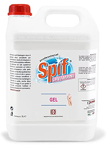 Gel Lavamani, Tanica 5L, Sapone Industriale Professionale, Alto Potere Pulente