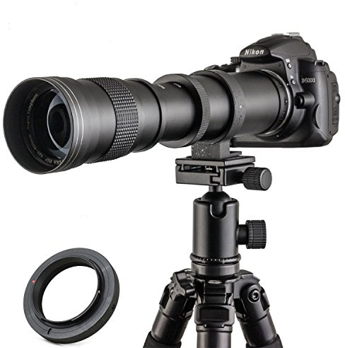 JINTU 420-800mm f8.3 Telephoto Zoom Lens Manual Focus for Canon EOS R, R6, R6 Mark II, R7, R8, R10, R50, R100 R, Ra, RP, R3, R5, R5C Mirrorless Cameras