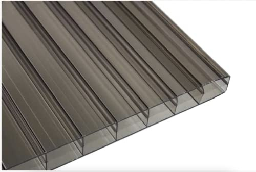 Falken Design Plexiglass Bronze Multiwall Sheet/Twin Wall/Roof Panel - 6mm inch Thick - 36 x 36 inch