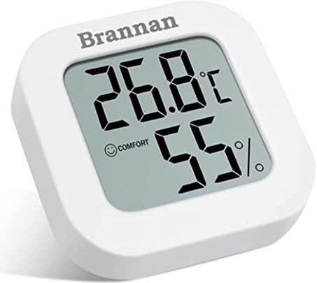 Termómetro LCD para habitación higrómetro medidor de humedad interior - Termómetro preciso Temperatura ambiente y medidor de humedad con pantalla digital para monitorear la casa, oficina