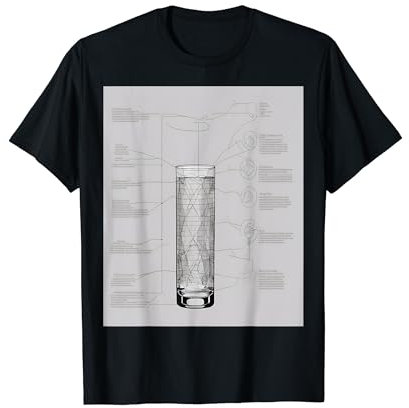Schéma de verre Highball polyvalent T-Shirt