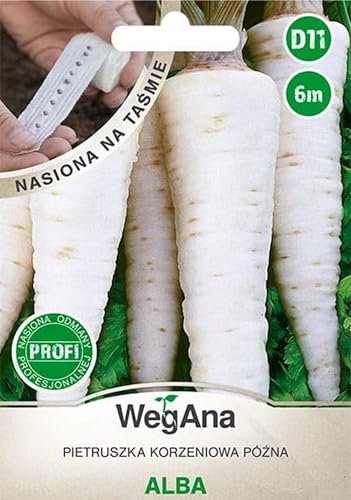 WegAna Prezzemolo radice Alba Nastro di semi 6m Prezzemolo radice, semi di ortaggi robusti Semi di ortaggi Semi di coltivazione per serra Varietà medio-tardiva