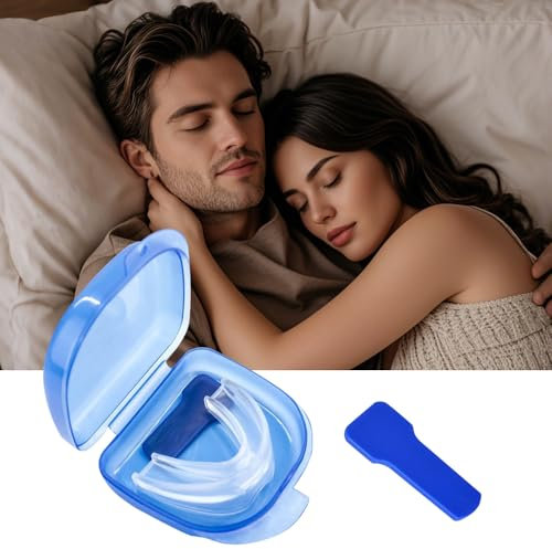 FDEETY Gouttière Dentaire Antironflement Ergonomique Solution Sommeil Tranquille Appareil Buccal Respiration Nocturne Boîte Rangement Incluse