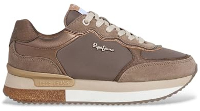 Pepe Jeans Damen Rusper Glam W Sneak, Braun, Bronze, Beige, 42 EU