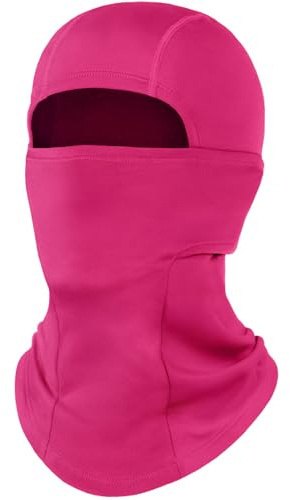 fuinloth Ski Mask Balaclava Pro, Cold Weather Windproof Thermal Shiesty Motorcycle for Men/Women Rose Pink