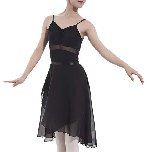 TopTie Ballettrock Wickelrock Chiffon Tanz Rock Transparenter Rock für Erwachsene