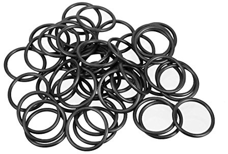 sourcing map 50 Stück Nitrilkgummi O-Ringe 18mm AD 15mm ID 1,5mm Breite Dichtung Dichtungsring Dichtungen