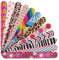 12 PCS Nail File Emery Board Professional Double Sided 100/180 Grit Nail Buffer Colorful Manicure Pedicure Nail Art Tools for Women Girls