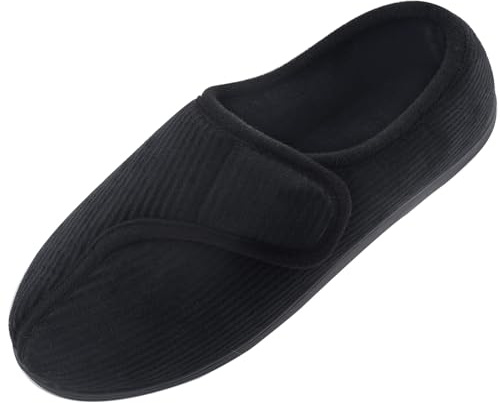 Git-up Chaussons Homme en Mousse à Mémoire Hiver Chaud Chaussures Intérieur Extérieur Semelle en Caoutchouc Antidérapante Maison Pantoufles