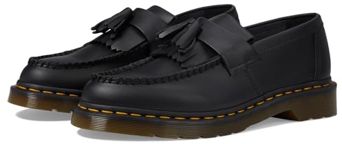 Dr. Martens Unisex Vegan Adrian Loafer, Black, 11 US Women / 10 US Men