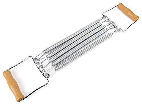 Fitness Spring Chest Expander with Hand Gripper, 5 Springs Strength Training, Portable Resistance Exercise Equipment for Home Gym Muscle